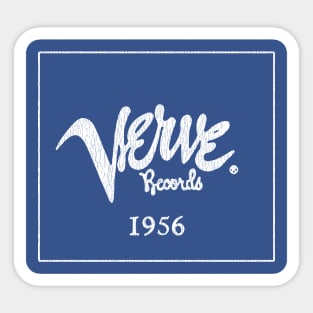 White Verve Records 1956 Sticker